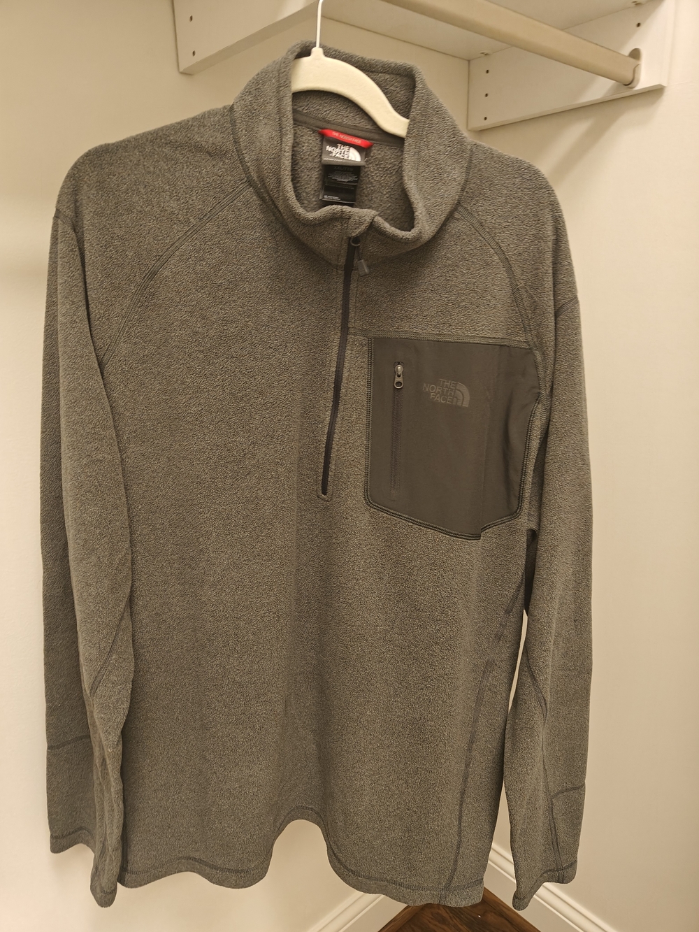 The North Face Gray Half-Zip Fleece Pullover